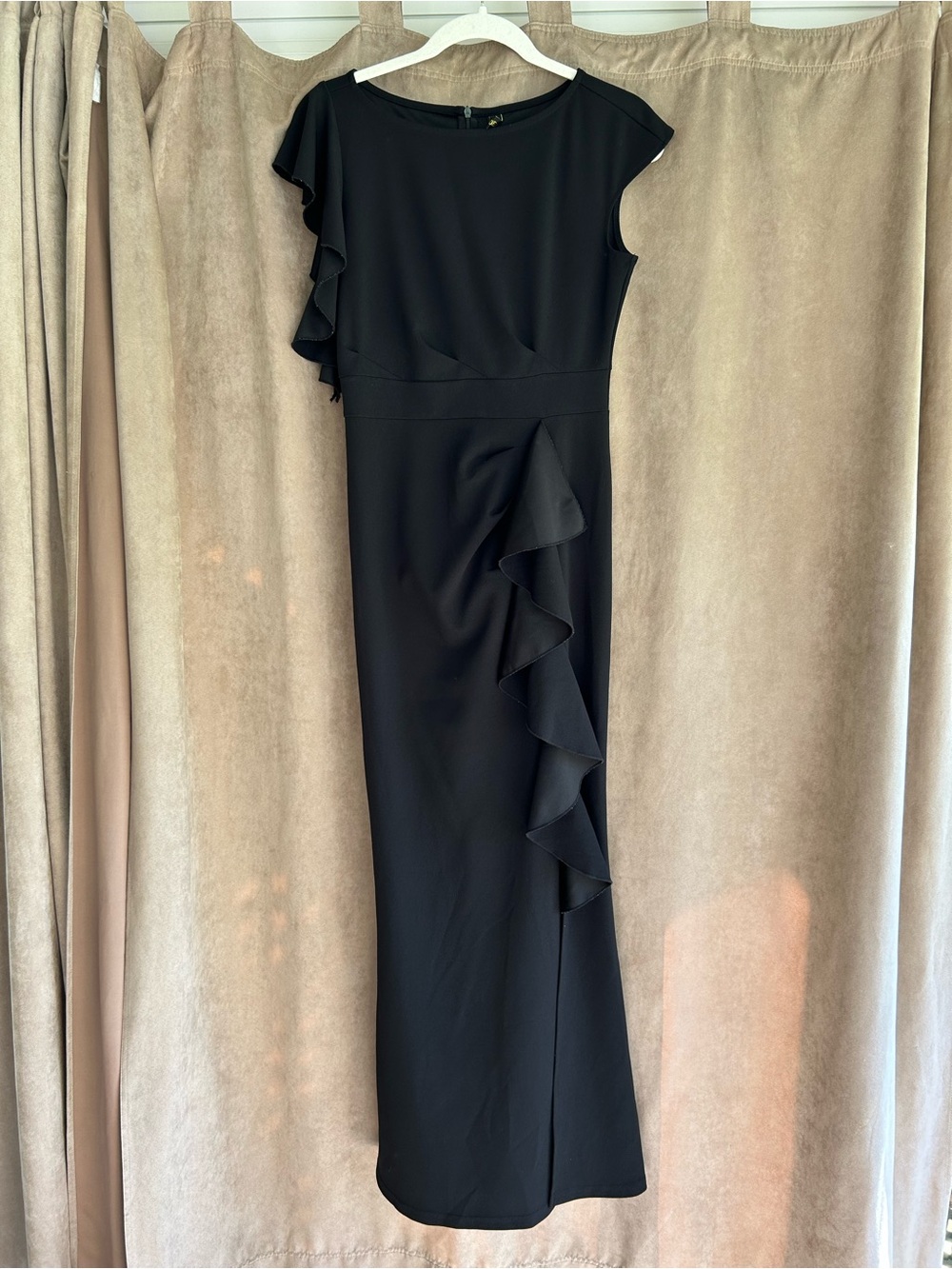 Women’s Woosea Elegant Evening Full Length Gown Black Size Medium